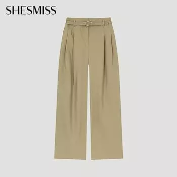 She S miSS Belted Two Tuck Wide pantS SwwSlo21110 Kb khaki beige/44