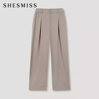 She S miSS Belted Wide pantS SwwSln42020 Gb gray beige/44