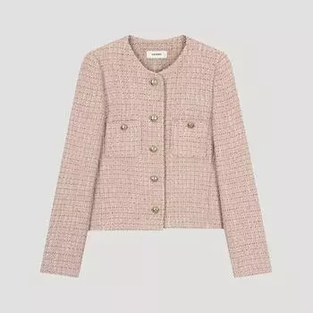 She S miSS Блестящий твидовый пиджак Swwjko41710 Lp light pink/55