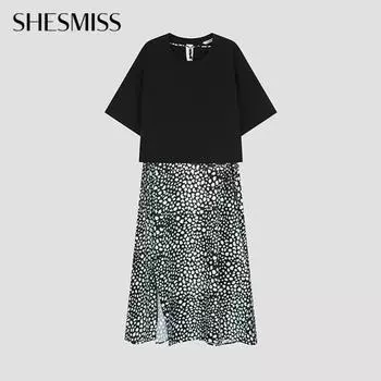 She S miss блузка леопардовое платье Swwopo21140 Dn DARK NAVY/55