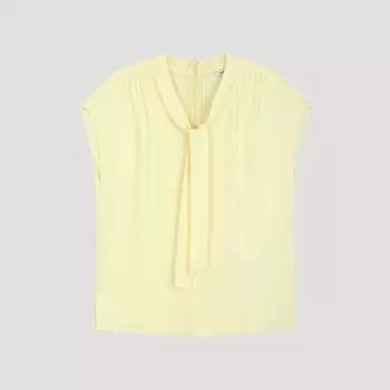 She S Miss Блузка без рукавов с завязкой на шее Swwblo22550 Ly light yellow/55