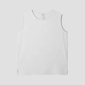 [She S miss] Блузка без рукавов с круглым вырезом Swwblp22020 Lg light gray/77