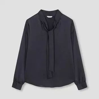 She S miSS Bow Neck Satin blouSe Swwbln31010 Bk blacks/55