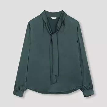 She S miSS Bow Neck Satin blouSe Swwbln31010 Tg Till Green/55