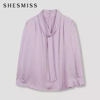She S miSS Bow V Neck blouSe Swwbln41050 Pi Pink/66