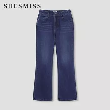 She S miss brushed Wide Denim Pants SSmSln42090 Dl dark blue/55