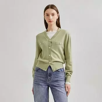 She S miSS Вязаный кардиган с пуговицами SSkcdn42540 olives/55