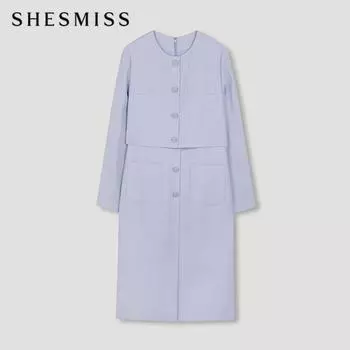 She S Miss Button Line DressS Swwopo12030 Bl Blue/55
