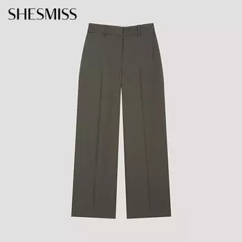She S miSS Button Long Wide pantS SwwSlo21120 Dw dark brown/44