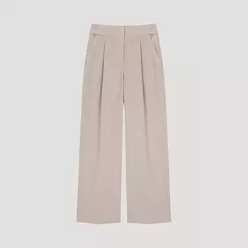 Она S Miss Button Pin Tuck Banding Pants SwwSlo22080 Pb pink beige/44