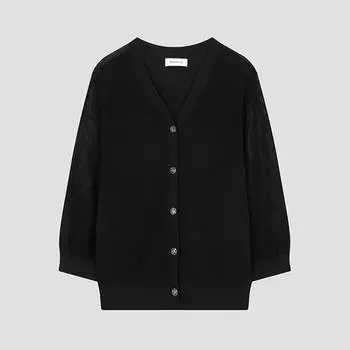 She S miSS Button Point Summer Cardigan SSkcdo21040 Bk blacks/55