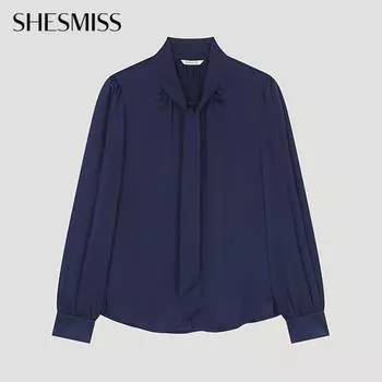 She S Miss Блузка с завязкой на пуговицах SWWBLO11020 ДН DARK NAVY/55