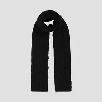 She S miss Cable Knit Muffler Scamfo42020 Bk blacks/00