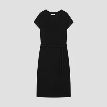 She S miSS Cap SleeVe V Neck Knit dreSS SSkopo22030 Bk blacks/55