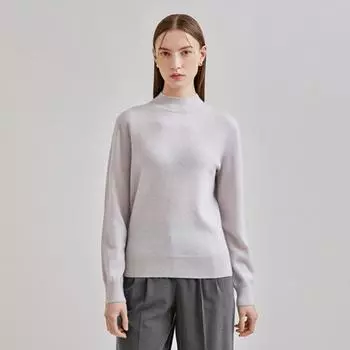 She S miSS caShmere Mock Neck Knit SSkpon41100 light violet/55