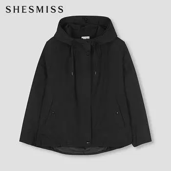 She S miss casual хлопковый джемпер с капюшоном Swwjpo12010 Bk blacks/55