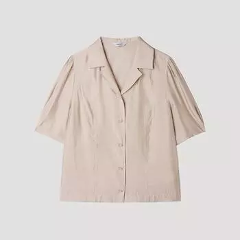 [She S miSS] Collar Puff Short Sleeve blouSe SwwbLp22120 Lp light pink/55