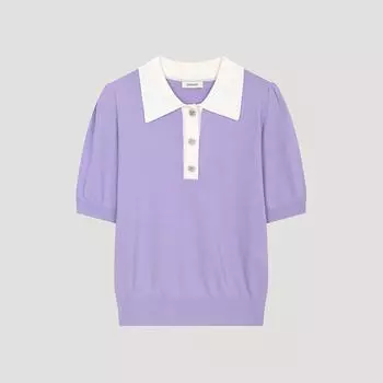 She S miSS Цветной блок с коротким рукавом трикотаж SSkpoo22160 Lv light violet/55