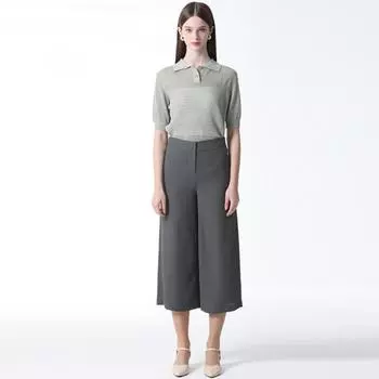 She S miss Comfort Banding Широкие брюки Цена 138 000 вон DARK GREEN (DE)/55