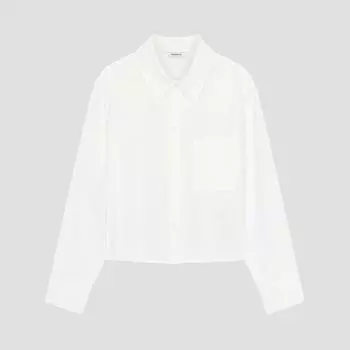 She S miSS Cotton baSic Crop Shirt SwwSto32060 Ow off-white/66