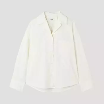 She S miSS Cotton baSic Open Collar Shirt SwwStp12090 Ow off-white/55