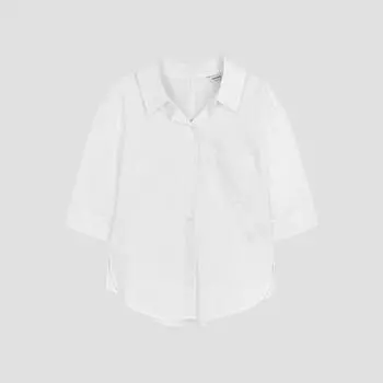 She S miSS Cotton Collar Point Shirt SwwSto22050 Ow off-white/55