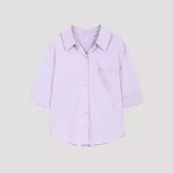She S miSS Cotton Collar Point Shirt SwwSto22050 Lv light violet/55