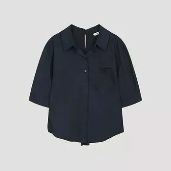 She S miSS Cotton Collar Point Shirt SwwSto22050 Na navy/55