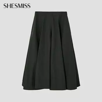 She S miSS Хлопковая расклешенная юбка SwwSkp11020 De DARK GREEN/55