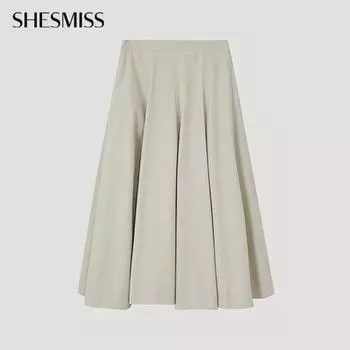 She S miSS Хлопковая расклешенная юбка SwwSkp11020 фунтов light beige/55