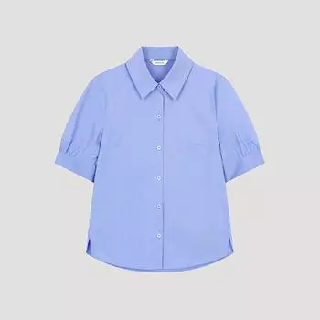 She S miSS Cotton Puff Sleeve Shirt SwwSto22570 Bl Blue/55