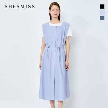 She S Miss Хлопковое платье-стринг без рукавов Swwopo21120 blacks/55