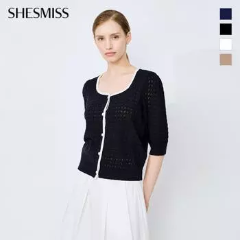 She S miSS Вязаный крючком кардиган Color Line SSkcdo21060 beige/55