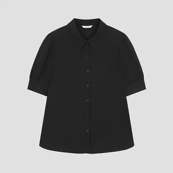 She S miSS Daily baSic Short Sleeve Shirt SwwSto22510 Bk blacks/55