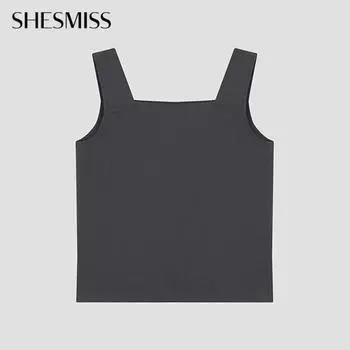 She S miSS Diagonal Slit SleeveleSS blouSe Swwblo22090 Ch charcoal/55