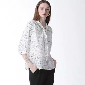 She S miss Dot Tie блузка Цена 138 000 вон white (WH)/55