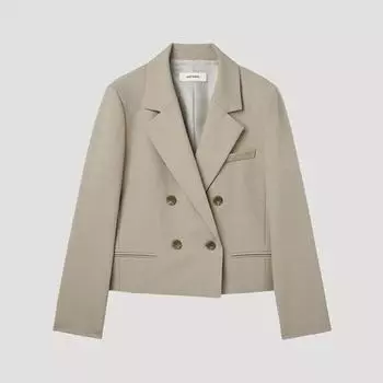 She S miSS Double Crop Setup Jacket SwSjkp11030 beige/44