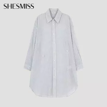 She S miSS Drape Button Long Shirt SwwSto21080 Na navy/55