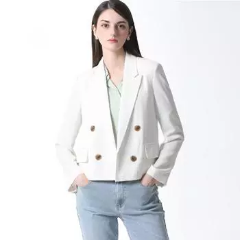 She S miSS Двойная укороченная куртка Цена коробки 248 000 вон Off-white (OW)/77