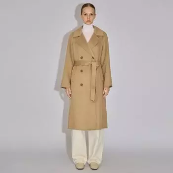 She S miss Двойное пальто ручной работы с поясом Swhcto42150 light pink/55