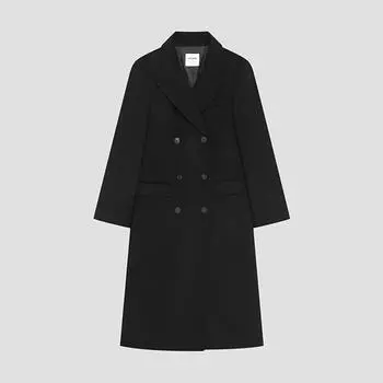 She S miSS Двойное пальто ручной работы из смеси шерсти Swhcto41150 blacks/55