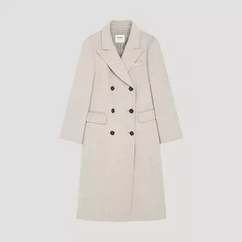 She S miSS Двойное пальто ручной работы из смеси шерсти Swhcto41150 Ot oatmeal/55