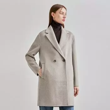 [She S miss] Двойное пальто свободного кроя Swhctn42070 creamy/55