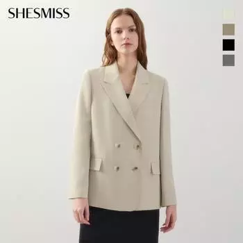 She S miss Двойной пиджак с пуговицами на спине Swwjko12050 Braun/55