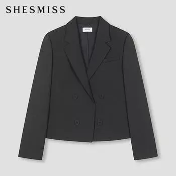 She S Miss Двубортный пиджак SwSjkn31010 Dg dark gray/66