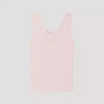 [She S miSS] Двусторонний трикотажный топ без рукавов SSkpop22530 Lp light pink/55