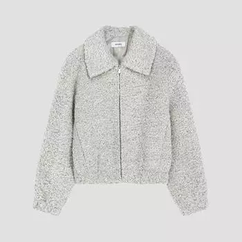 She S miSS Джемпер на молнии с воротником-букле Swwjpo42010 Iv Ivory/55