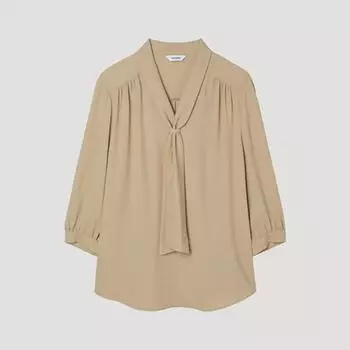 [She S miSS] Фирменная блузка с завязкой на шее Swwblp22010 Ca Camel/55