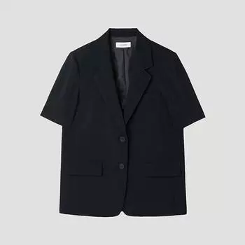 [She S miSS] Flap Pocket Single Two Button Jacket Swwjkp22060 Dn DARK NAVY/55