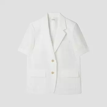 [She S miSS] Flap Pocket Single Two Button Jacket Swwjkp22060 Ow off-white/55